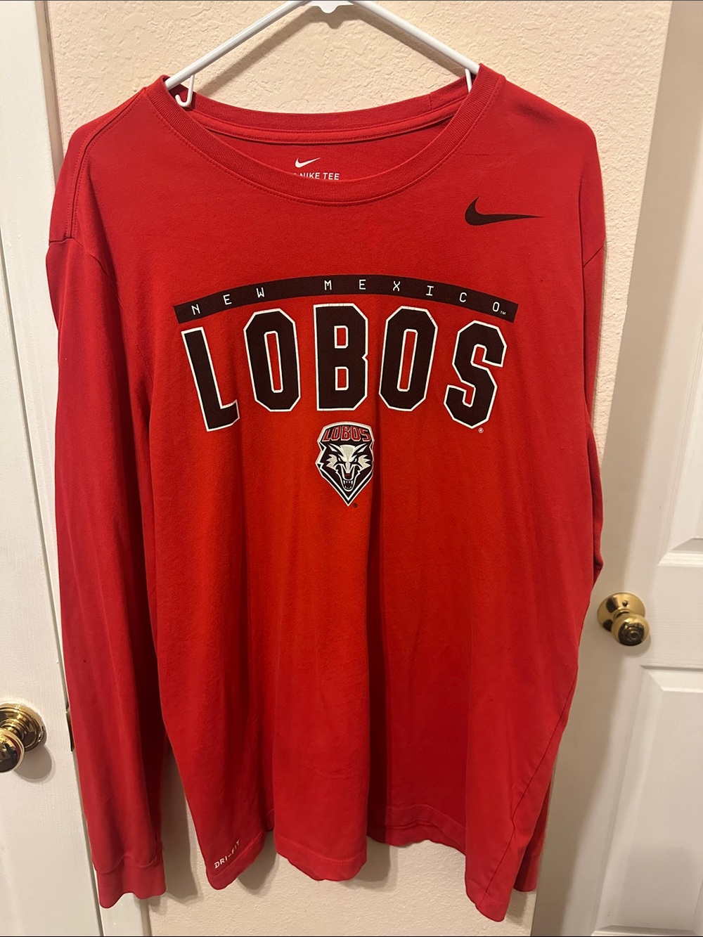Nike Dri-Fit New Mexico Lobos Long Sleeve Team Tee